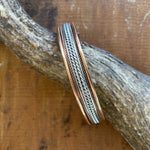 Copper Magnetic Bangle-Western Culture Leather