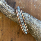Copper Magnetic Bangle-Western Culture Leather