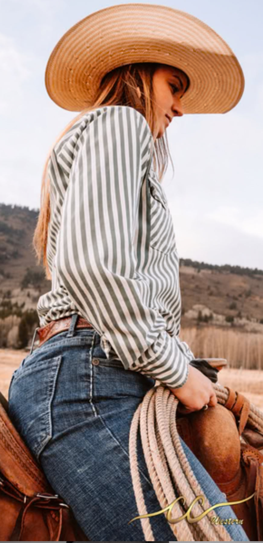 CC Wide Leg Trouser Jean-Western Culture Leather