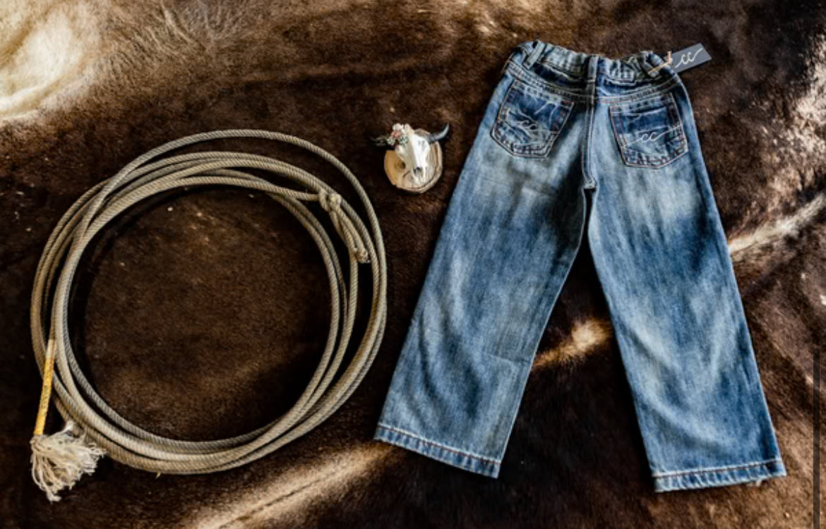 CC Boys Relaxed Jean-Western Culture Leather