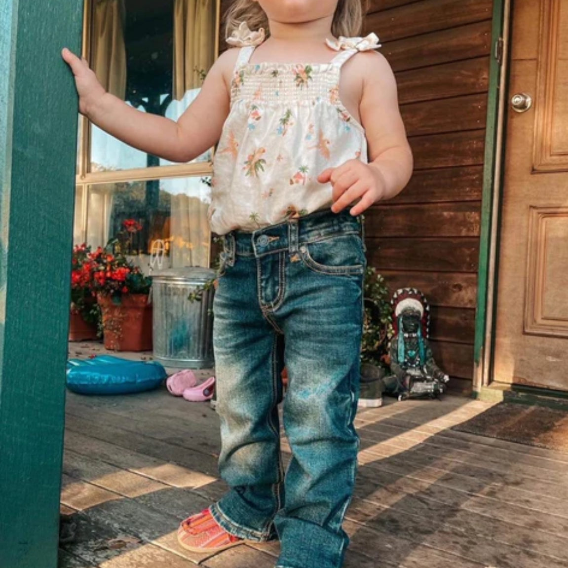 CC Girl Toddler Jean-Western Culture Leather
