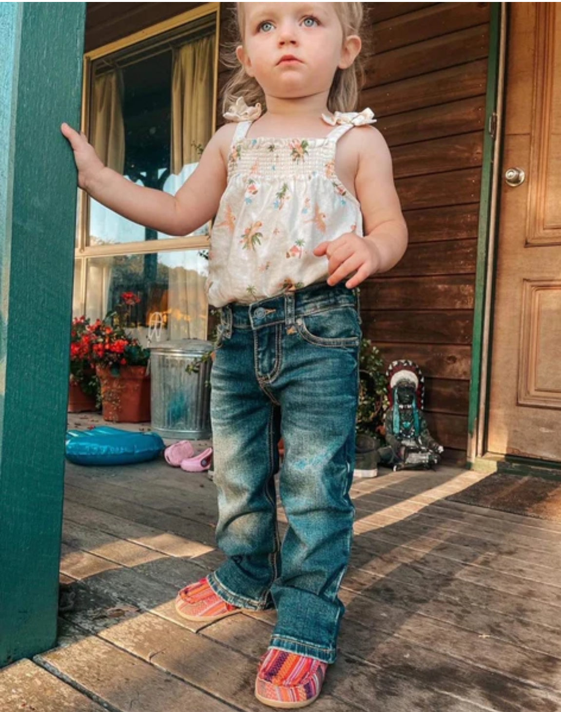 CC Girl Toddler Jean-Western Culture Leather