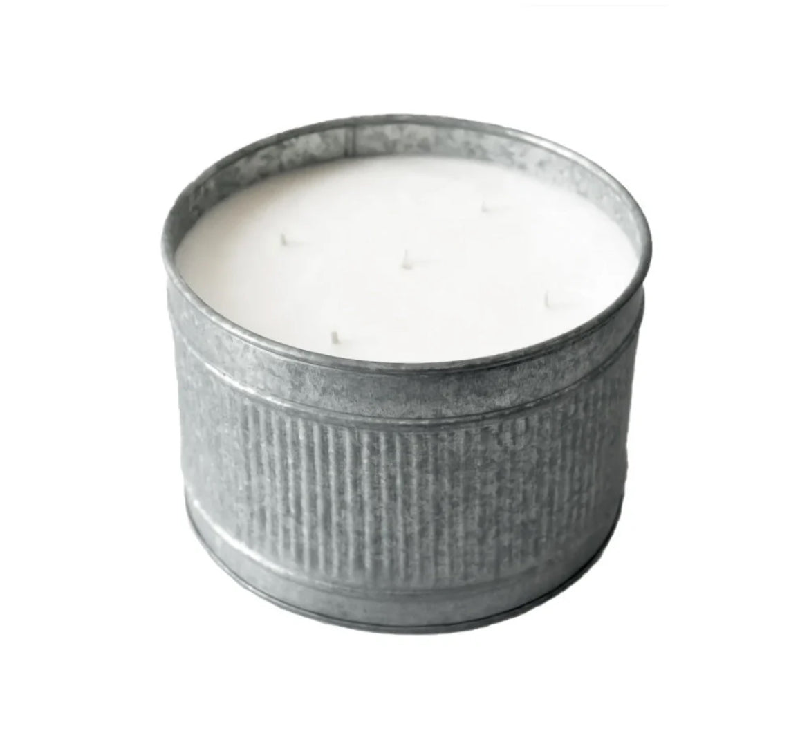 Patio Tin Candle-Western Culture Leather
