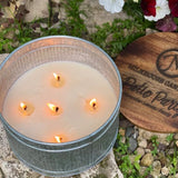 Patio Tin Candle-Western Culture Leather