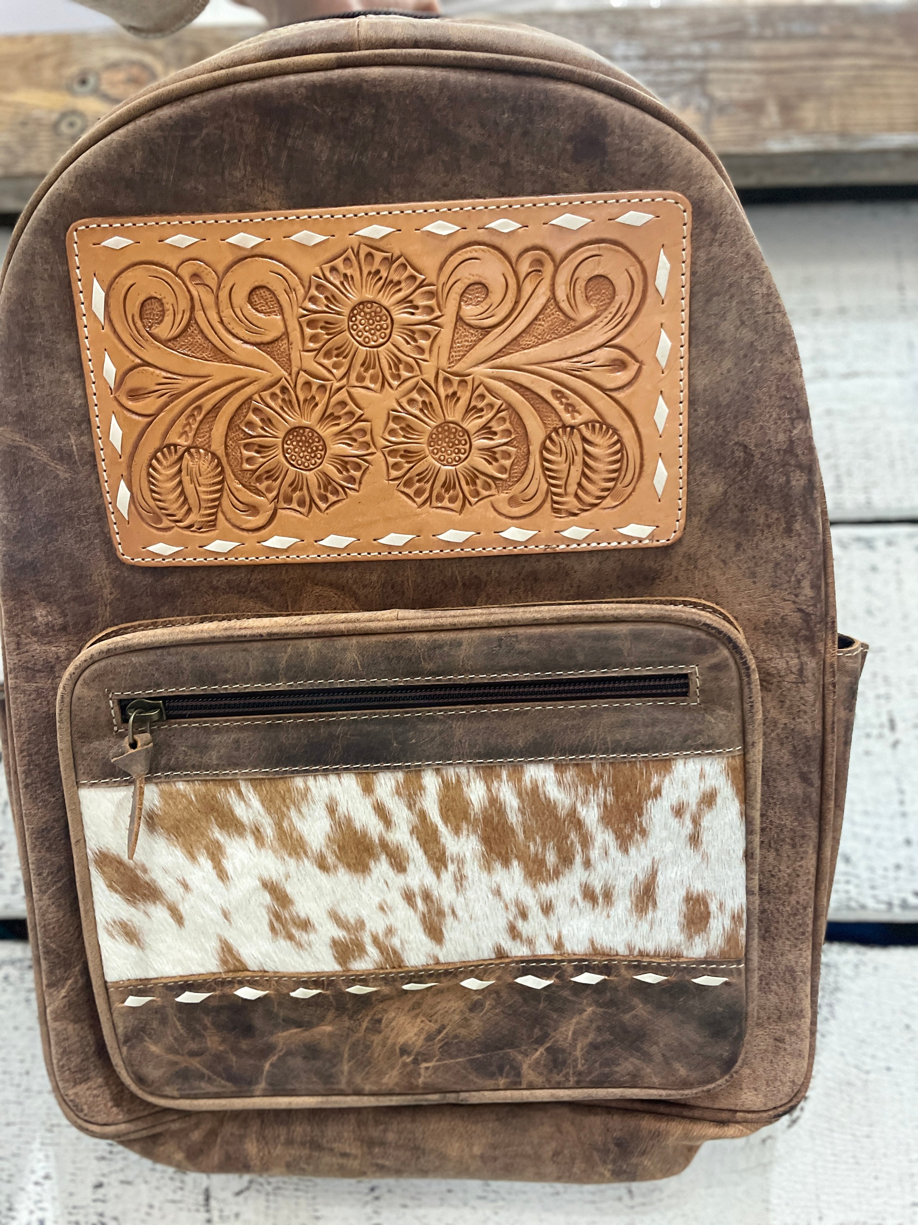 Leather Back Pack-Western Culture Leather