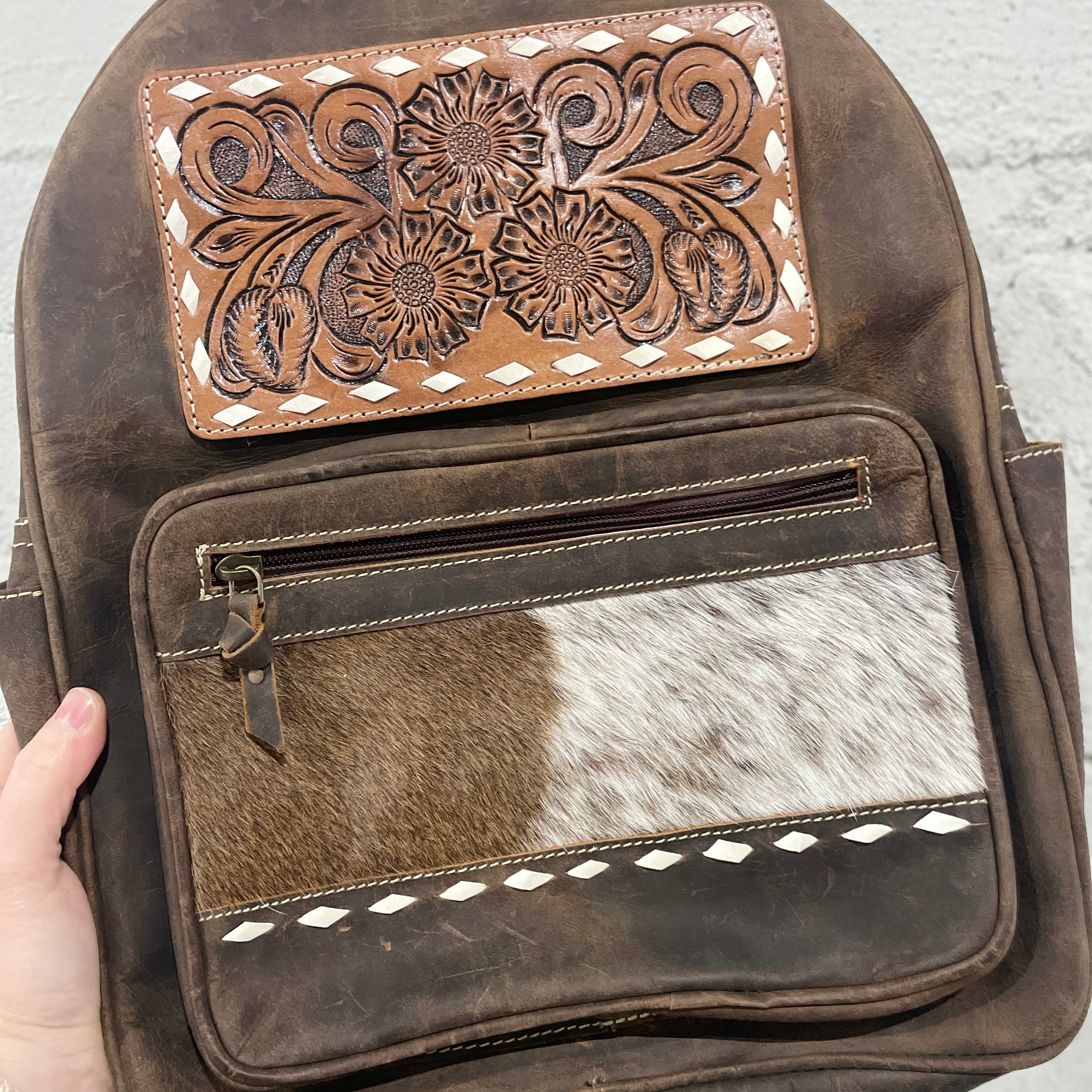 Leather Back Pack-Western Culture Leather
