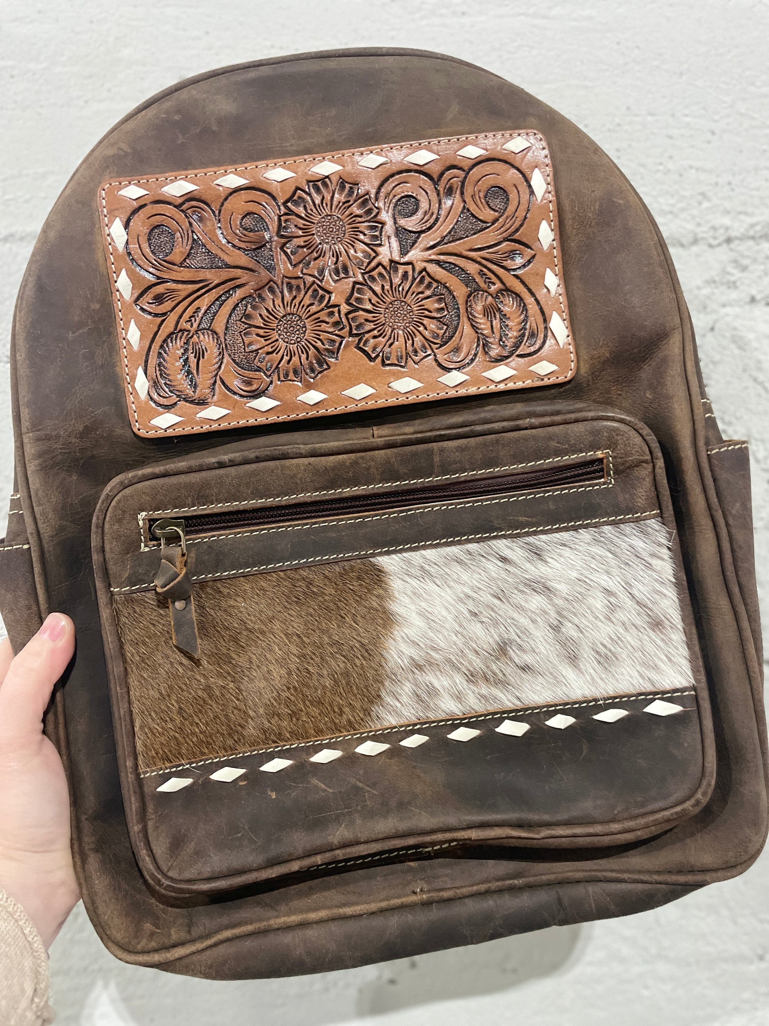 Leather Back Pack-Western Culture Leather