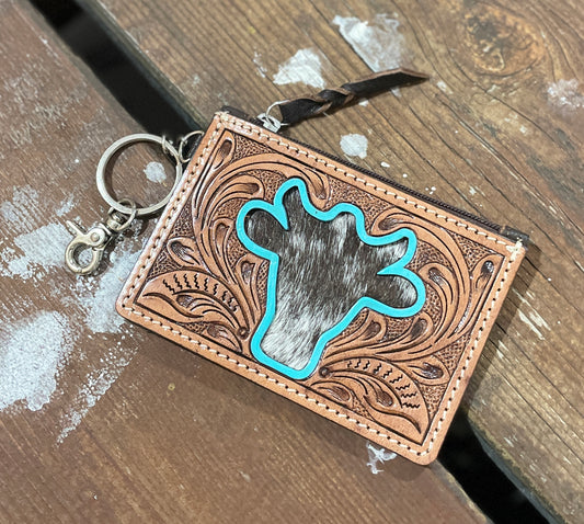 Jersey Wallet Key Fob-Western Culture Leather