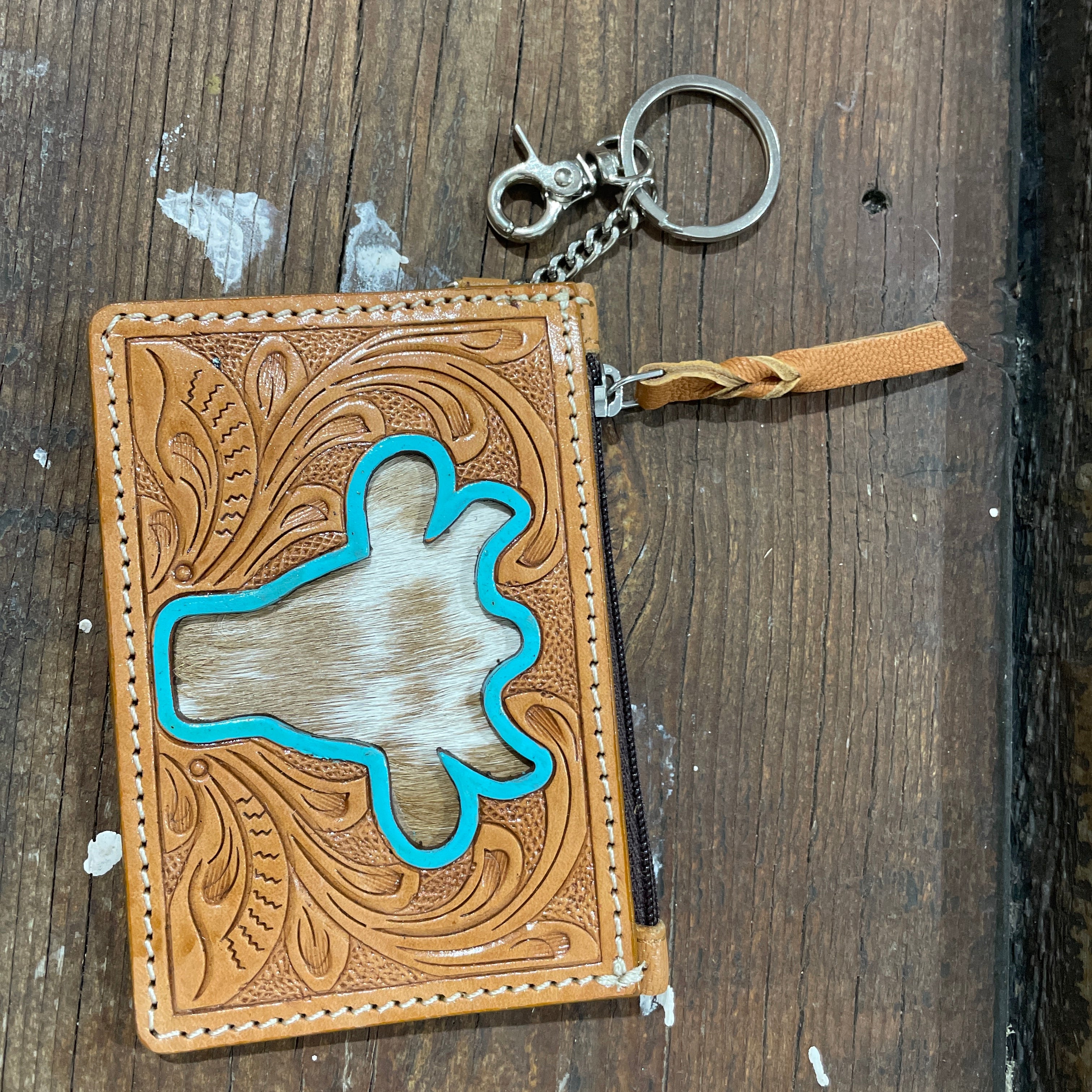 Jersey Wallet Key Fob-Western Culture Leather