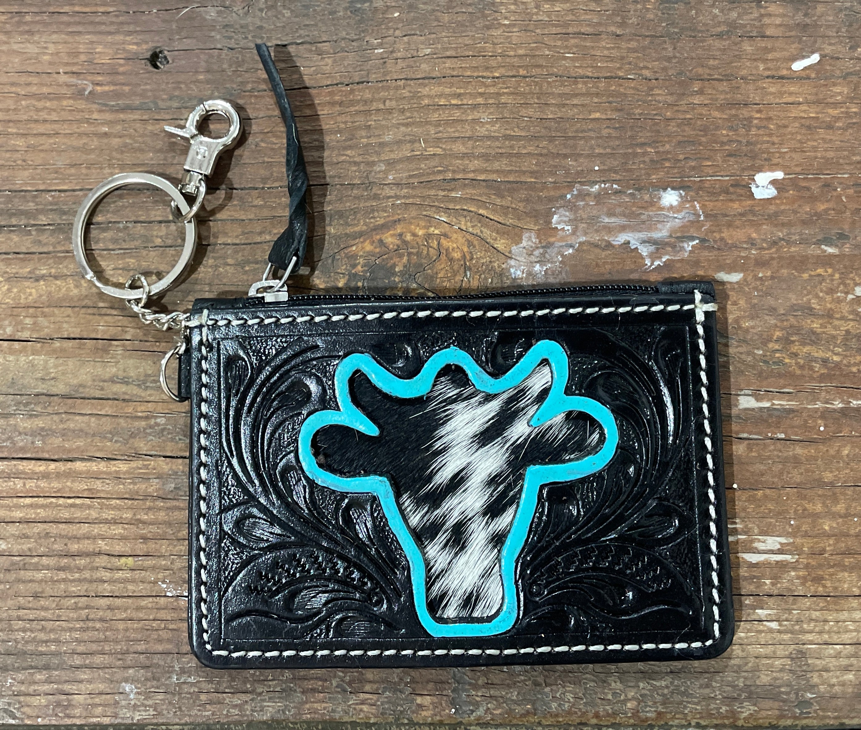 Jersey Wallet Key Fob-Western Culture Leather