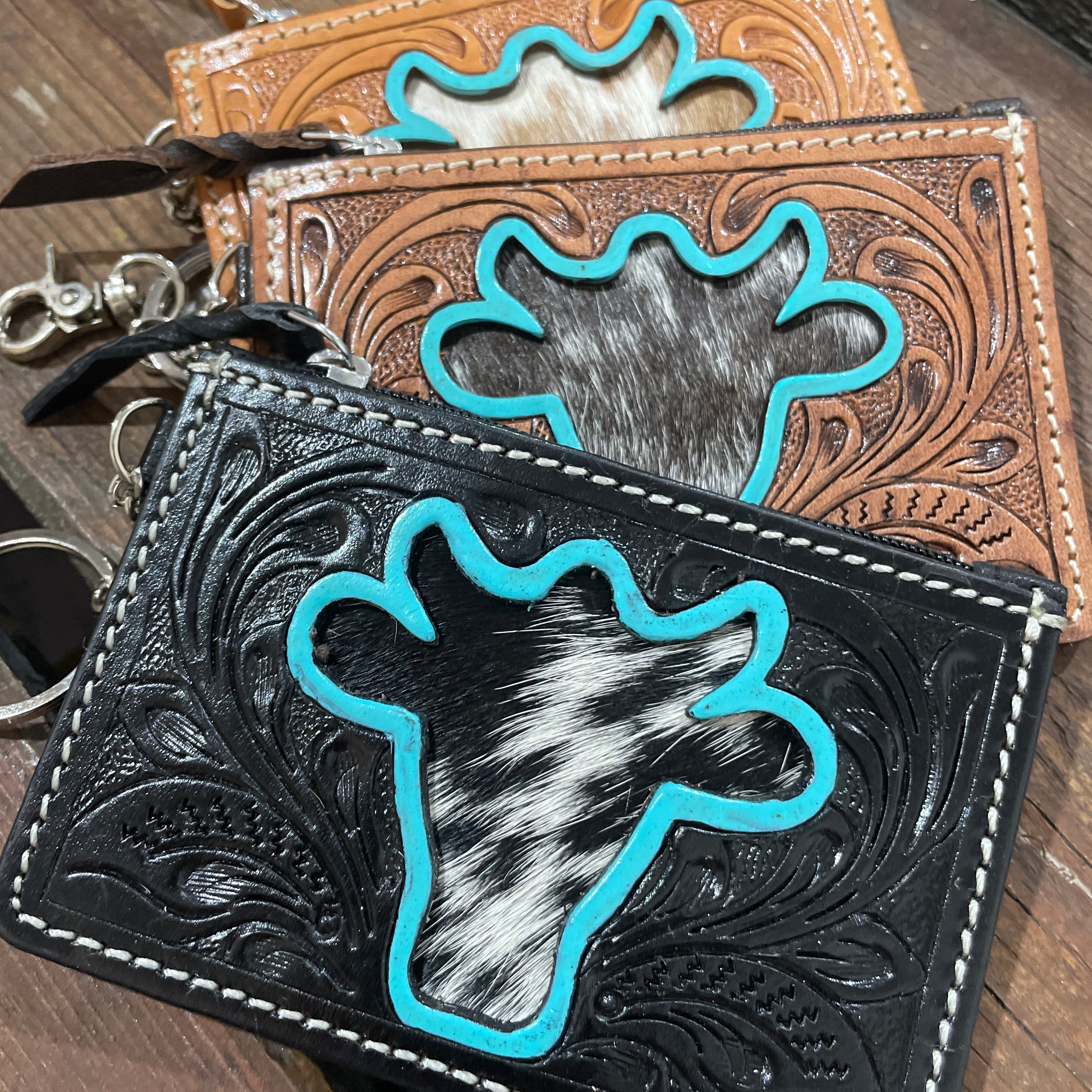 Jersey Wallet Key Fob-Western Culture Leather