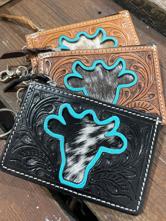 Jersey Wallet Key Fob-Western Culture Leather