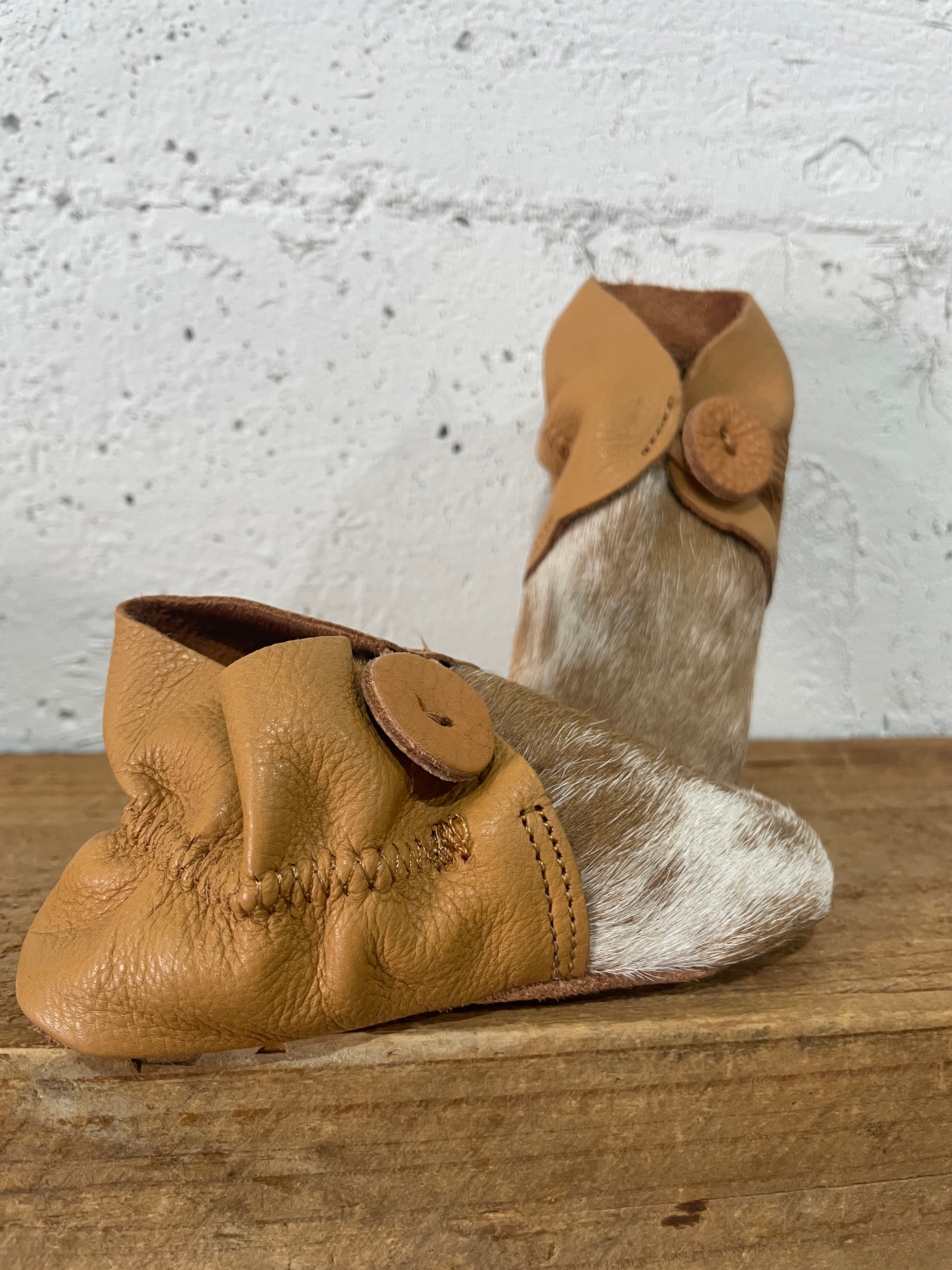 Baby Leather Booties-Western Culture Leather