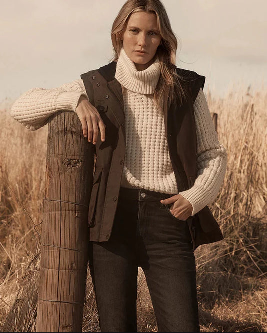 Vintage Padded Vest-Western Culture Leather