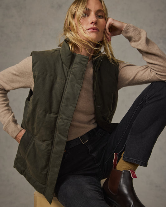 Vintage Padded Vest-Western Culture Leather