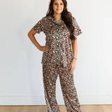 Ladies Cheetah PJ Set