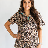 Ladies Cheetah PJ Set