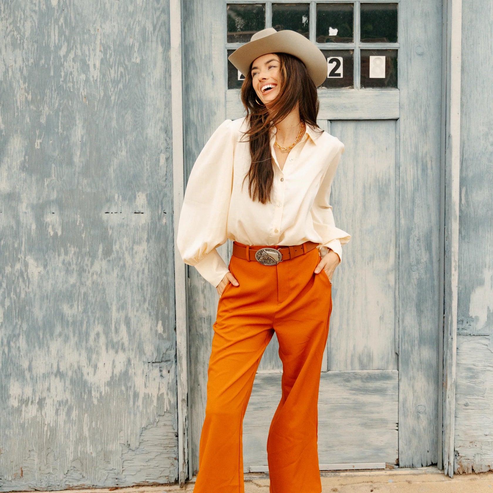 Ivory Ladies Blouse-Western Culture Leather