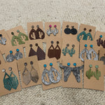Leather Stud Dangles-Western Culture Leather