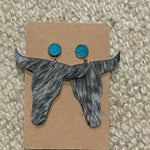 Leather Stud Dangles-Western Culture Leather