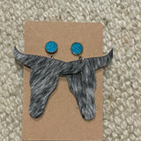 Leather Stud Dangles-Western Culture Leather