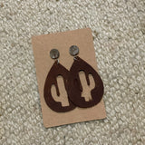 Leather Stud Dangles-Western Culture Leather