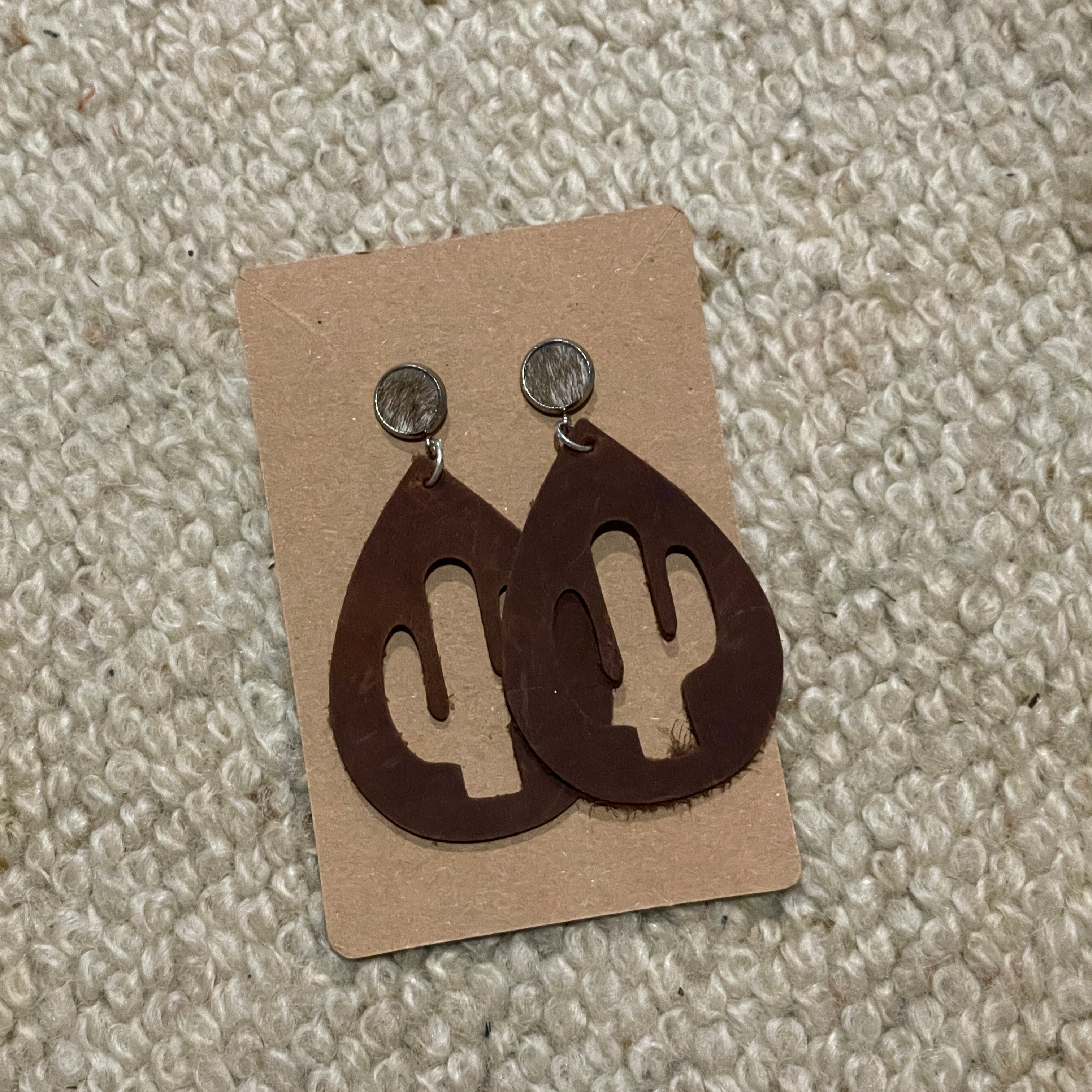 Leather Stud Dangles-Western Culture Leather