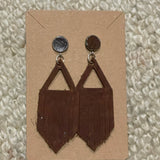 Leather Stud Dangles-Western Culture Leather