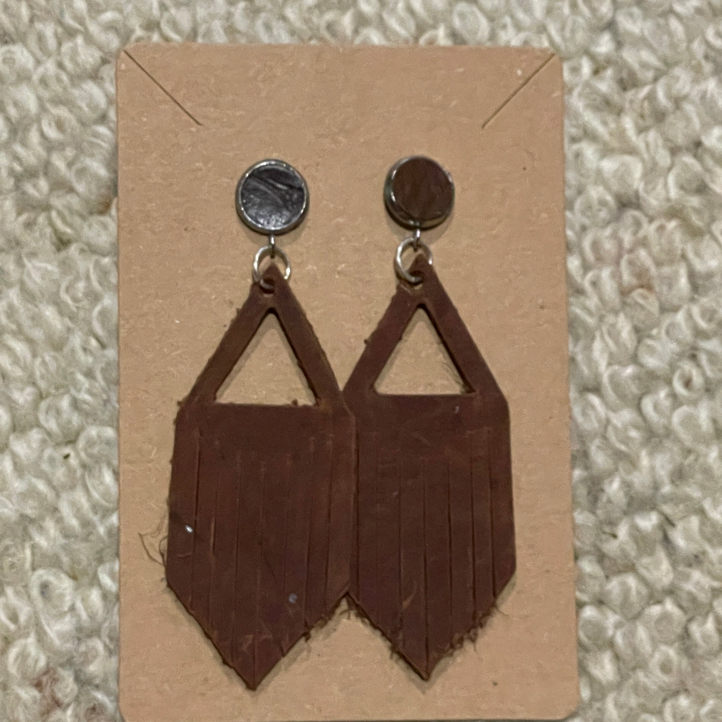 Leather Stud Dangles-Western Culture Leather