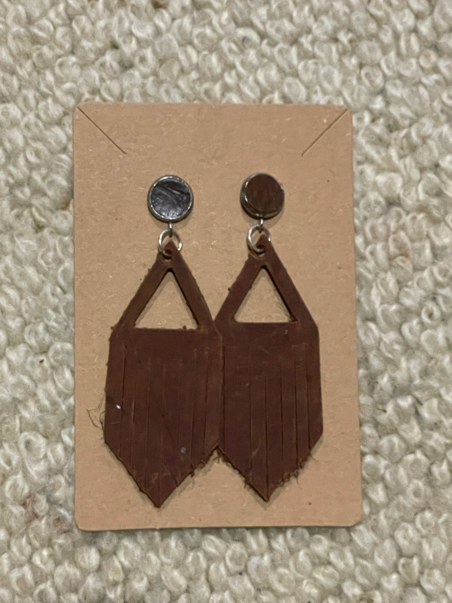 Leather Stud Dangles-Western Culture Leather