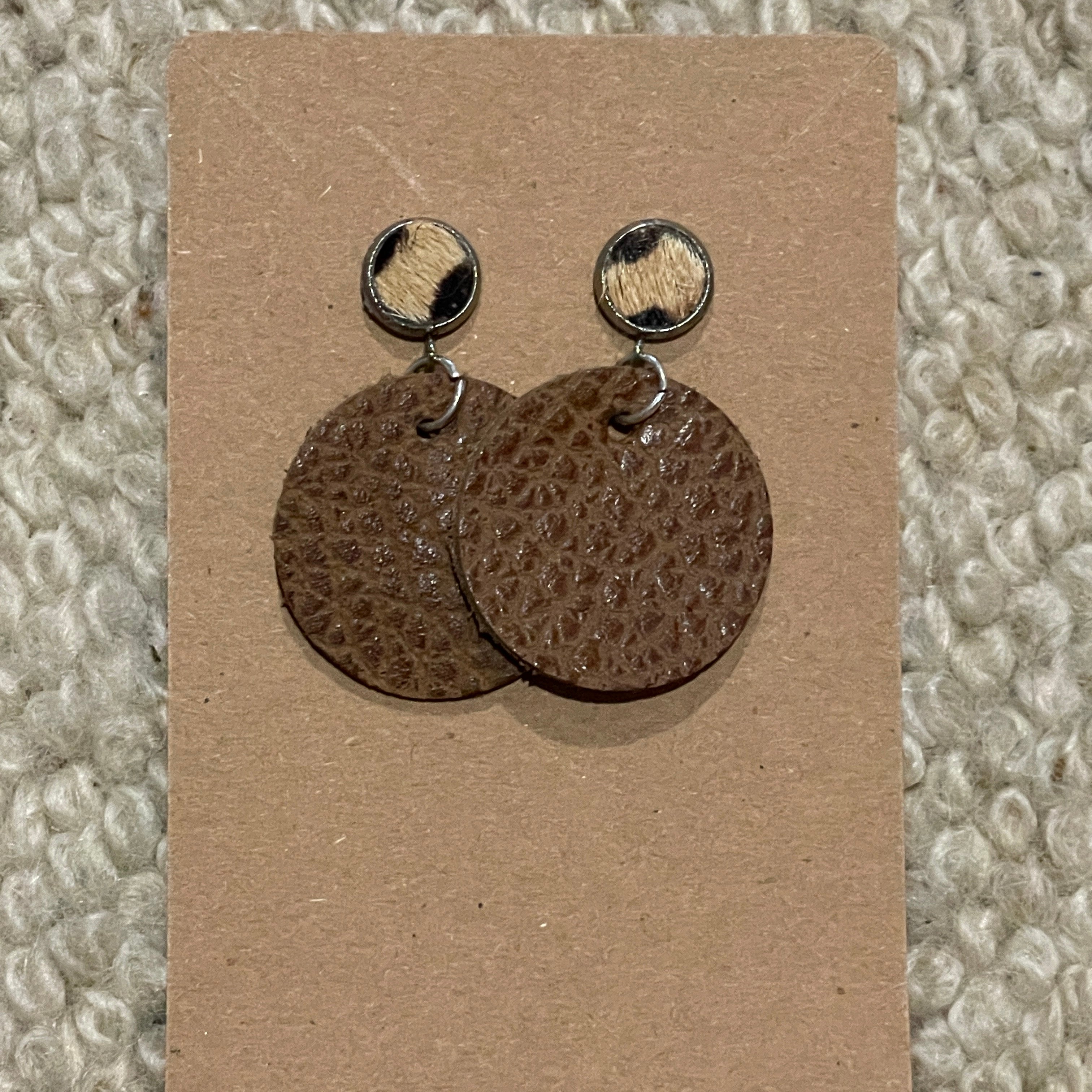 Leather Stud Dangles-Western Culture Leather
