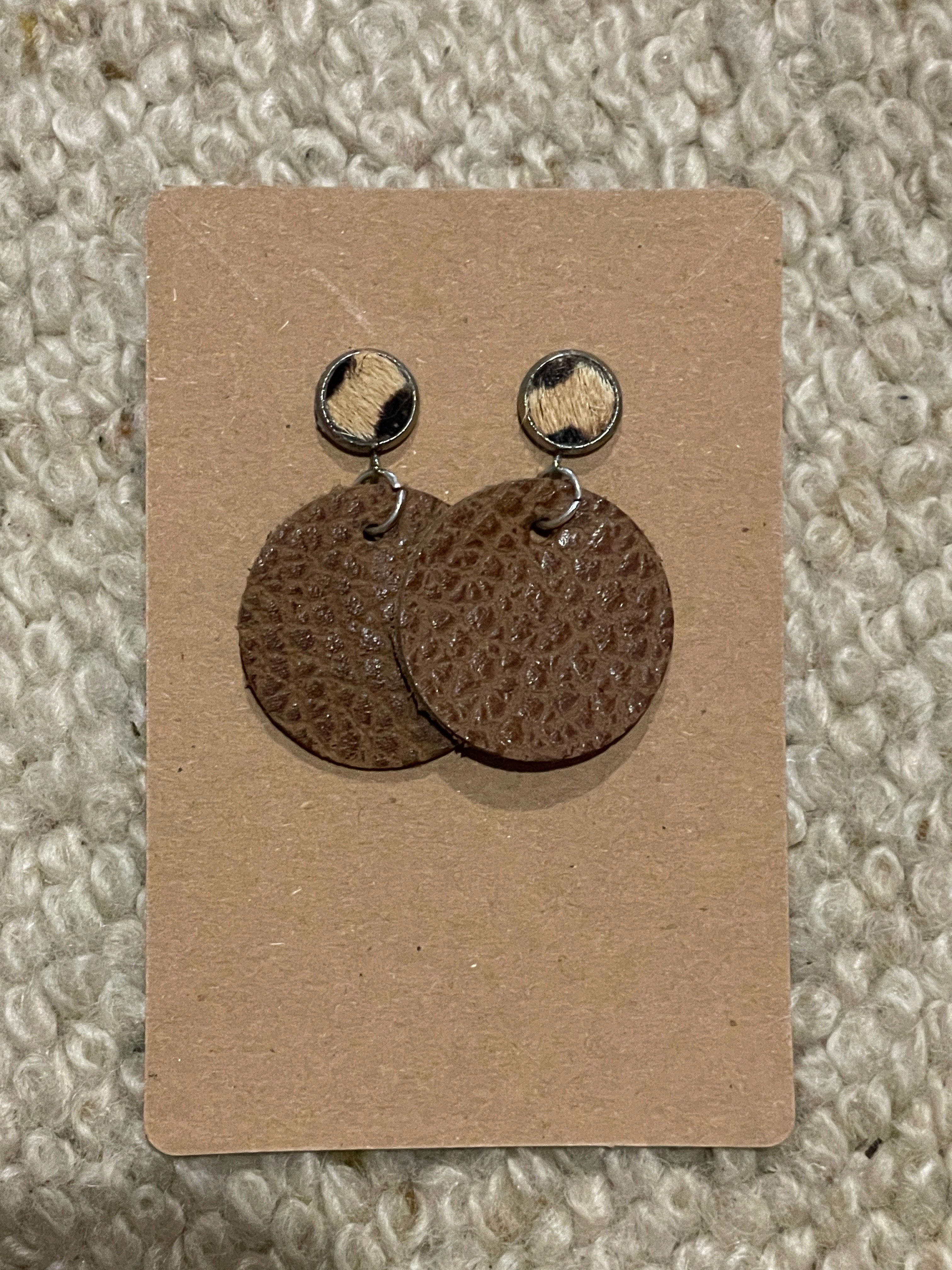Leather Stud Dangles-Western Culture Leather