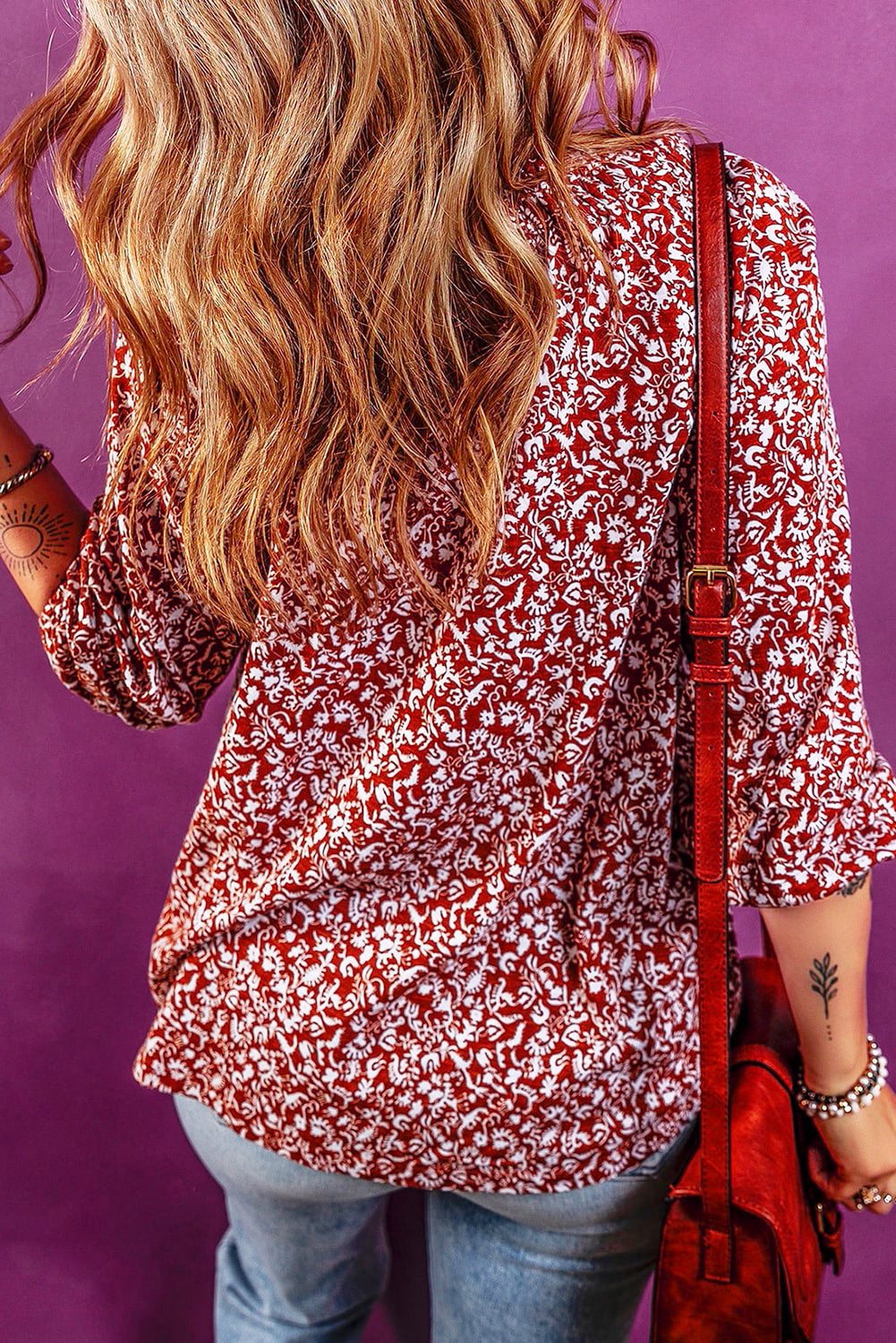 Burgundy Smock-Western Culture Leather