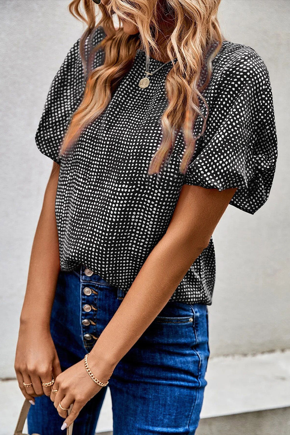 Dot Blouse-Western Culture Leather