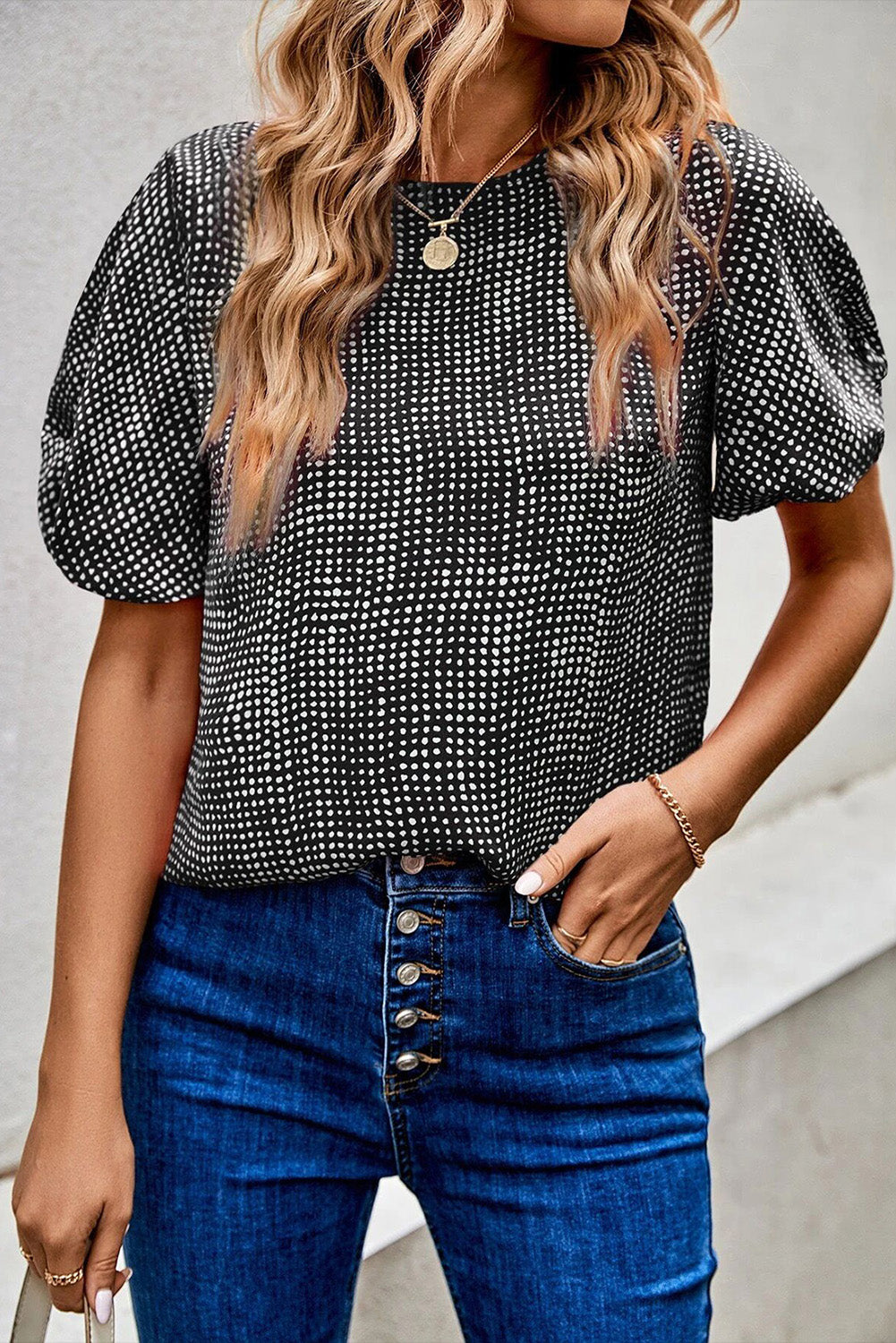 Dot Blouse-Western Culture Leather