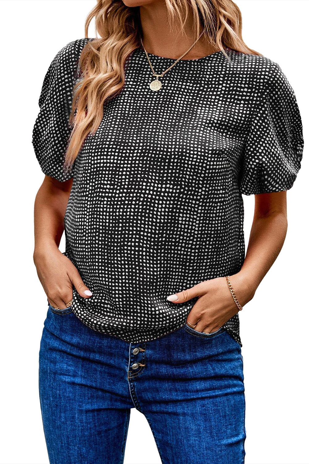 Dot Blouse-Western Culture Leather
