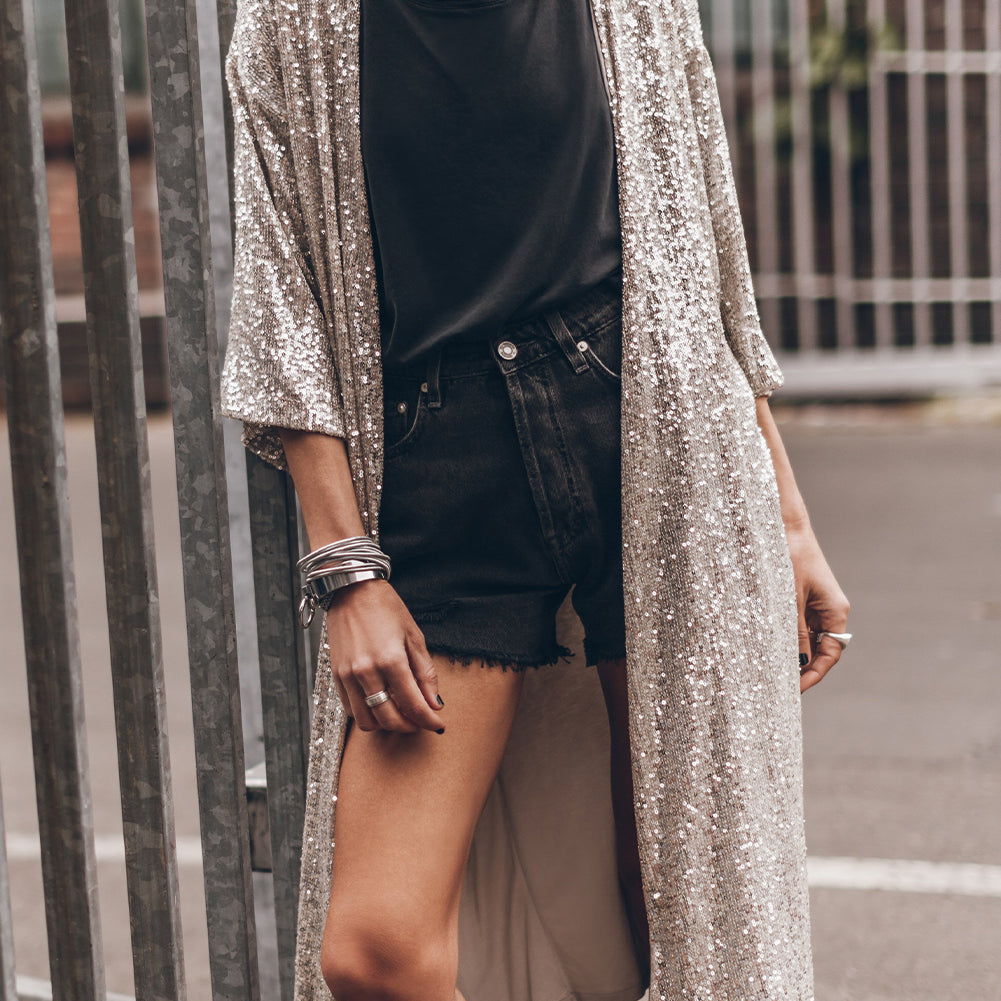 Shimmer Kimono-Western Culture Leather