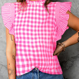 Rose Gingham Top-Western Culture Leather