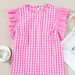 Rose Gingham Top-Western Culture Leather