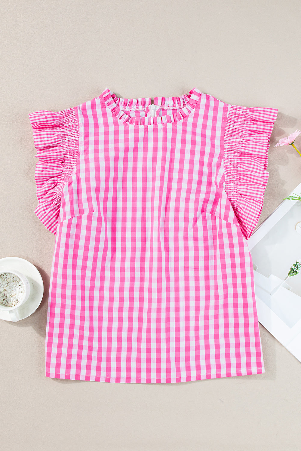 Rose Gingham Top-Western Culture Leather