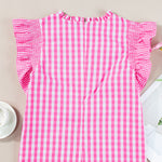 Rose Gingham Top-Western Culture Leather
