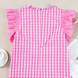 Rose Gingham Top-Western Culture Leather