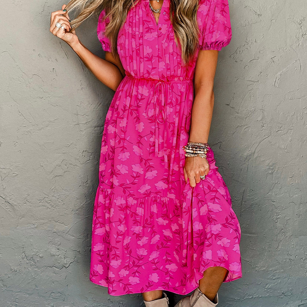 Rose Floral Dress-Western Culture Leather