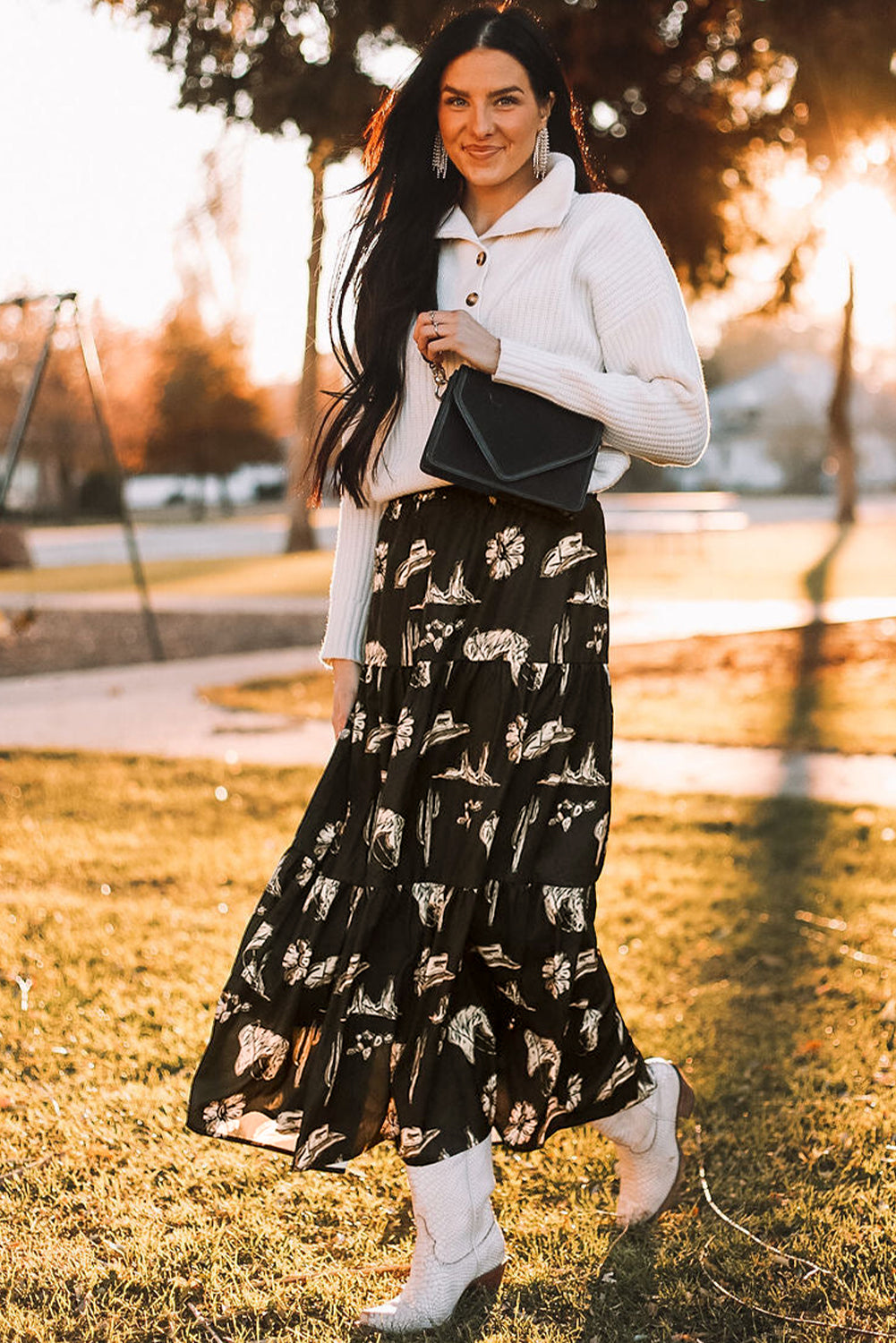 Bandi Skirt-Western Culture Leather
