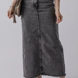 Dusty Denim Skirt-Western Culture Leather
