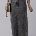 Dusty Denim Skirt-Western Culture Leather
