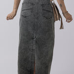 Dusty Denim Skirt-Western Culture Leather