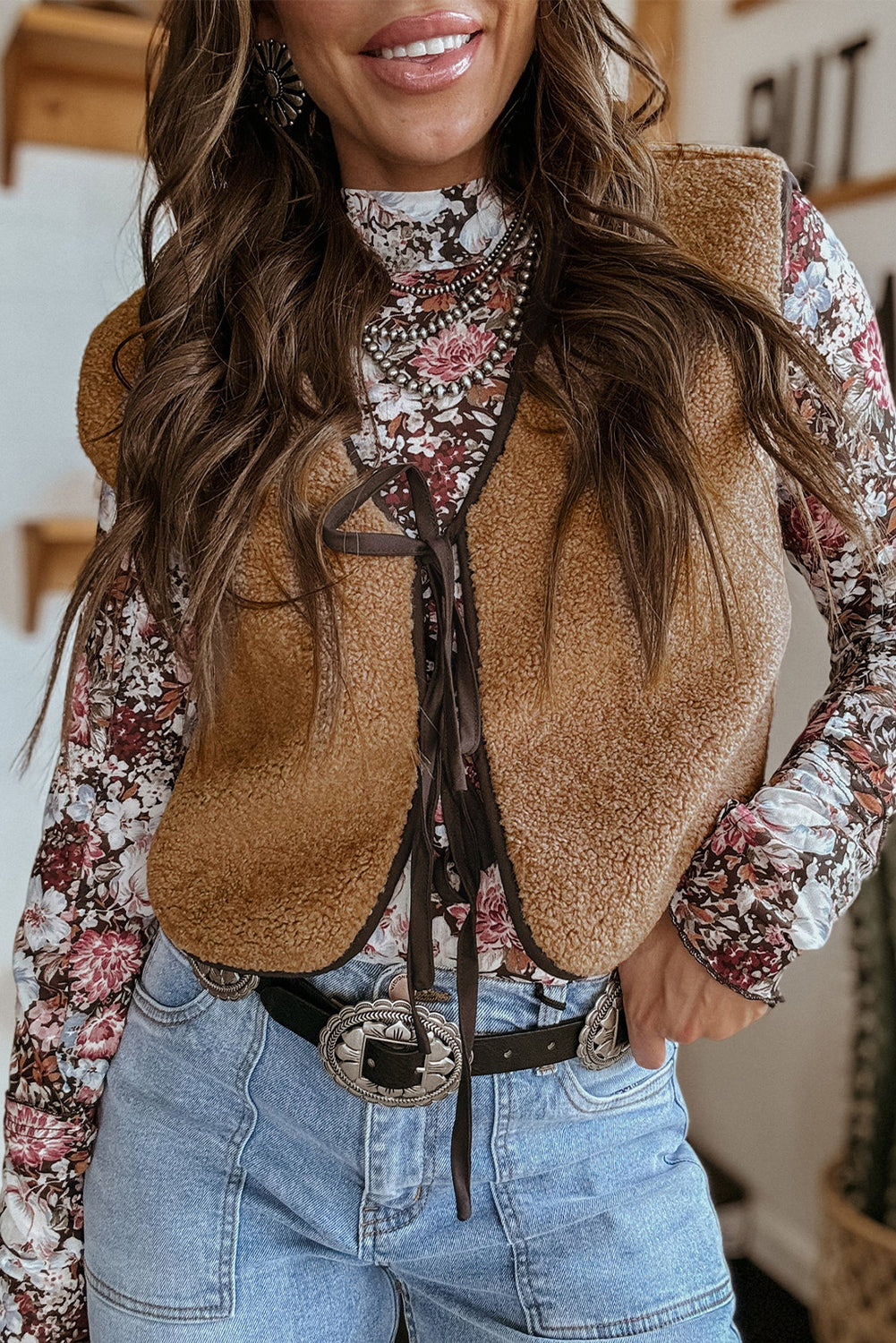 Sherpa Vest-Western Culture Leather