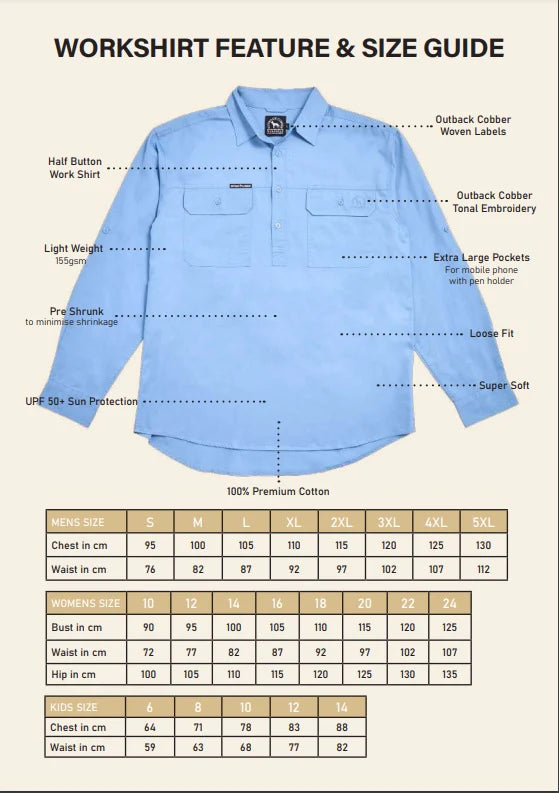 Kids Work Shirt-Western Culture Leather