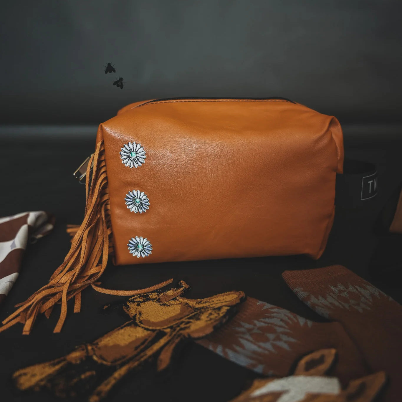 Pistol Packer Cosmetic Bag-Western Culture Leather